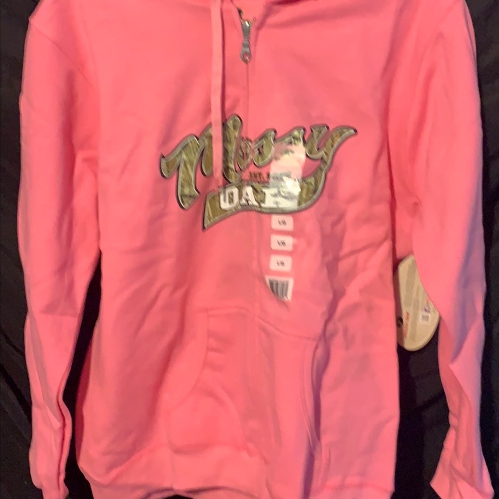 NWT mossy oak zip hoodie